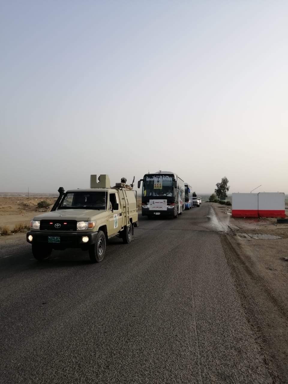 انطلاق أولى قوافل الحجاج العراقيين براً ضمن قاطع عمليات الجزيرة