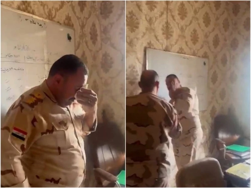 سجن وطرد من الجيش.. الدفاع تصدر عقوبات بحق المقدم الذي يضرب عقيدا بمقطع فيديو (وثائق) - عاجل