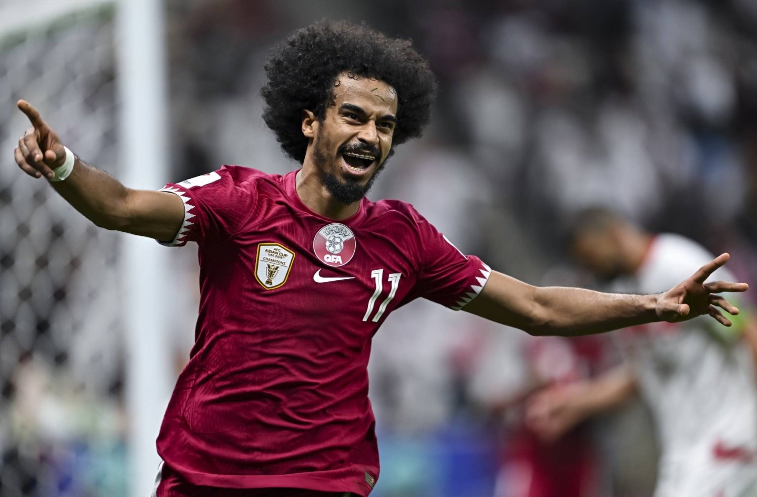 قطر تسجل هدفها الأول في مرمى الأردن