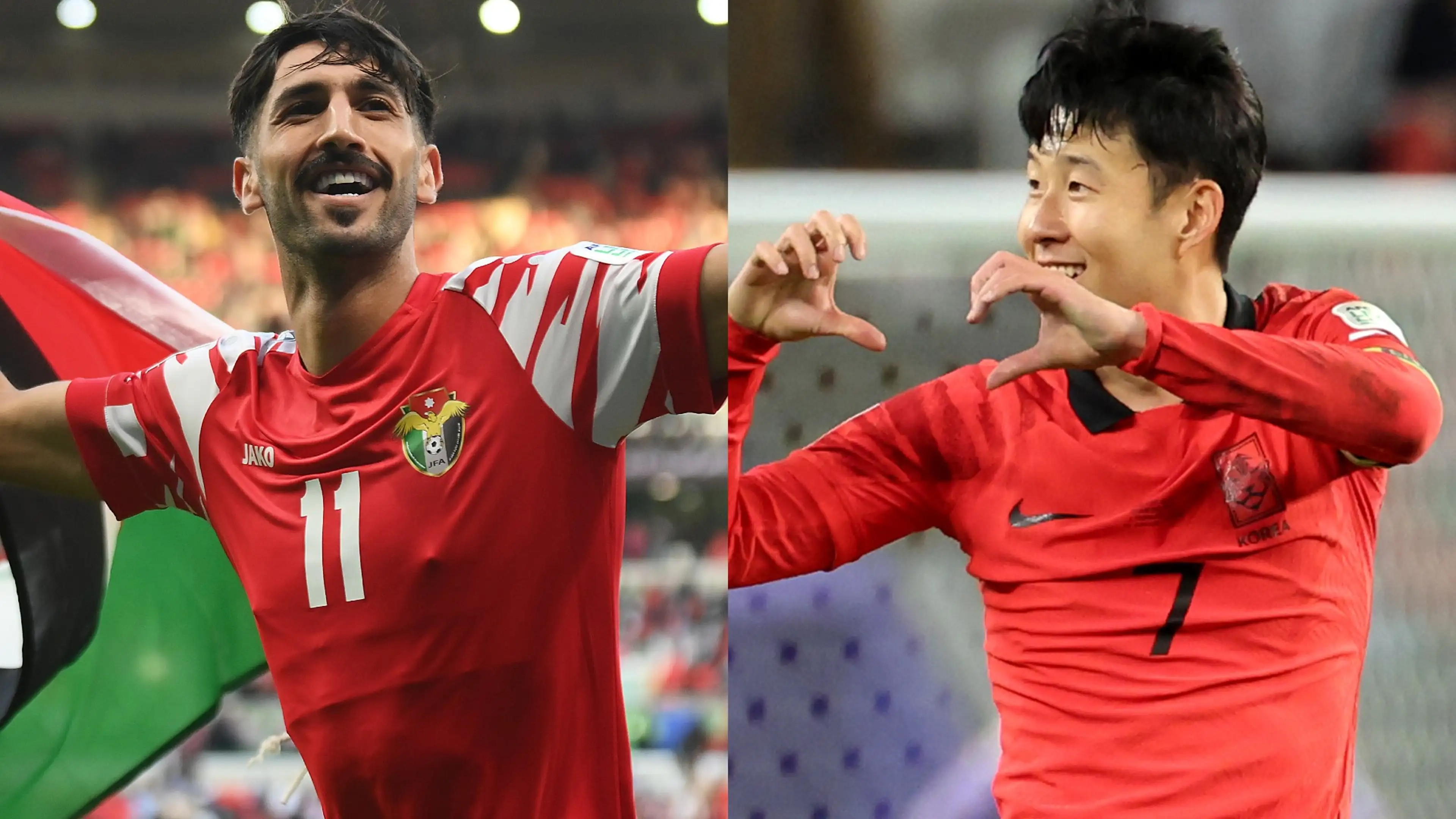 انطلاق مباراة الاردن وكوريا الجنوبية ضمن منافسات نصف النهائي لكأس اسيا
