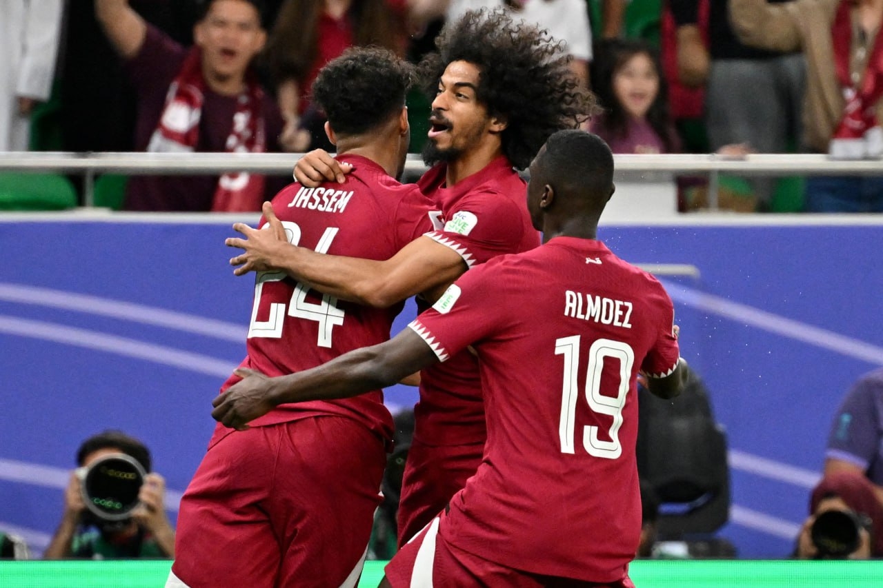 قطر تسجل الهدف الثالث في مرمى إيران