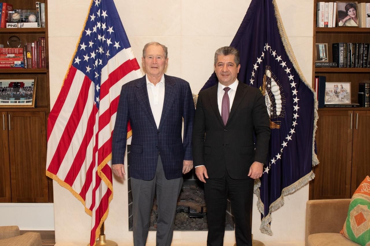 بارزاني يشكر بوش على تحرير العراق من نظام صدام