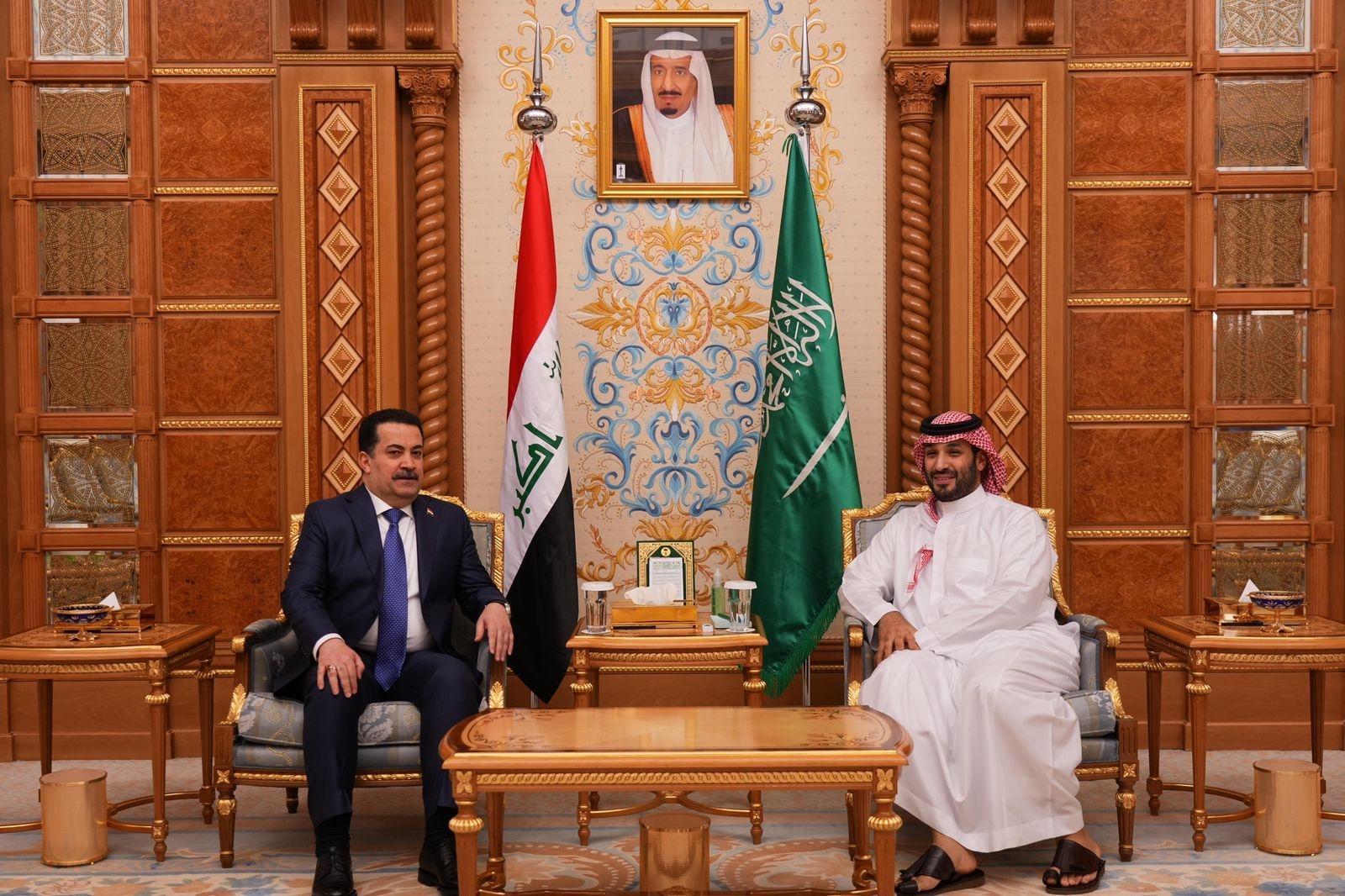 تفاصيل لقاء السوداني ووليّ العهد السعودي في الرياض