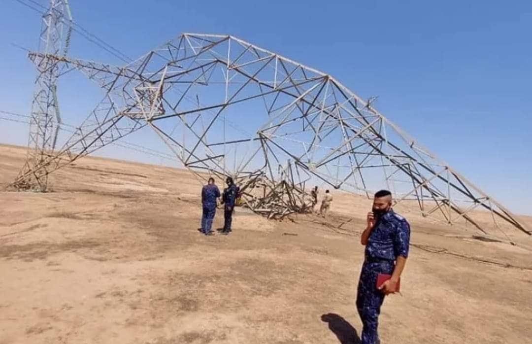 عبوة ناسفة تخلف 4 مصابين يعملون على مد خط نقل الكهرباء من الأردن إلى الانبار