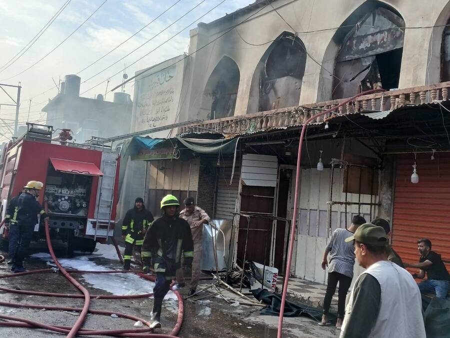 بغداد تحقق بحريق أقدم أسواق كركوك: أصابع الاتهام تتجه لتنظيمات متطرفة