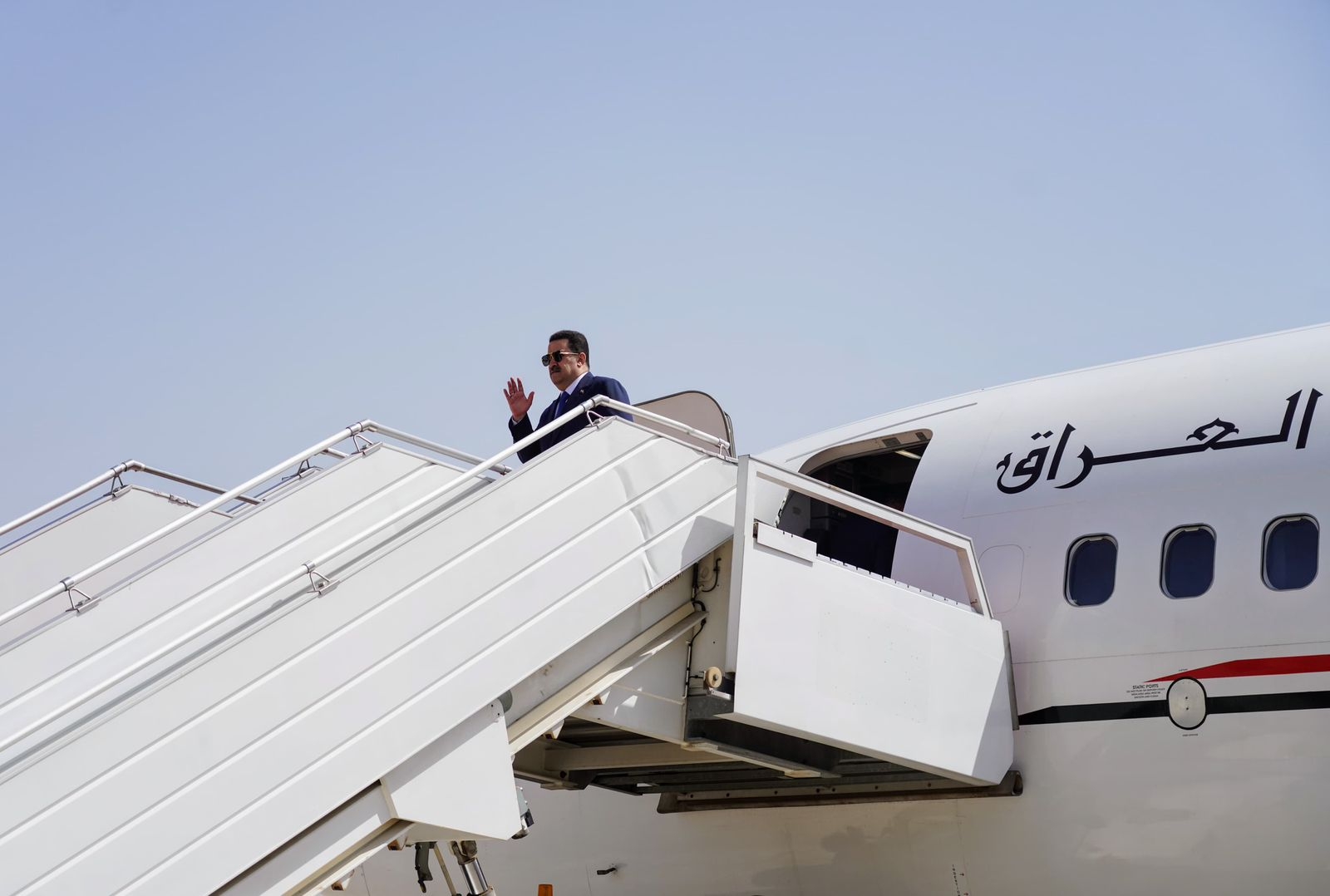 السوداني يغادر العاصمة بغداد متوجهاً إلى الأردن